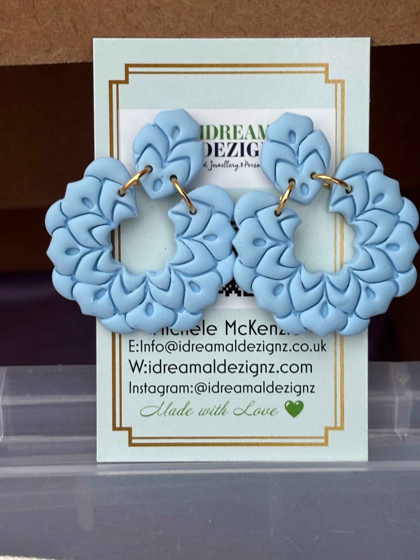 Polymer Clay Blossom earring