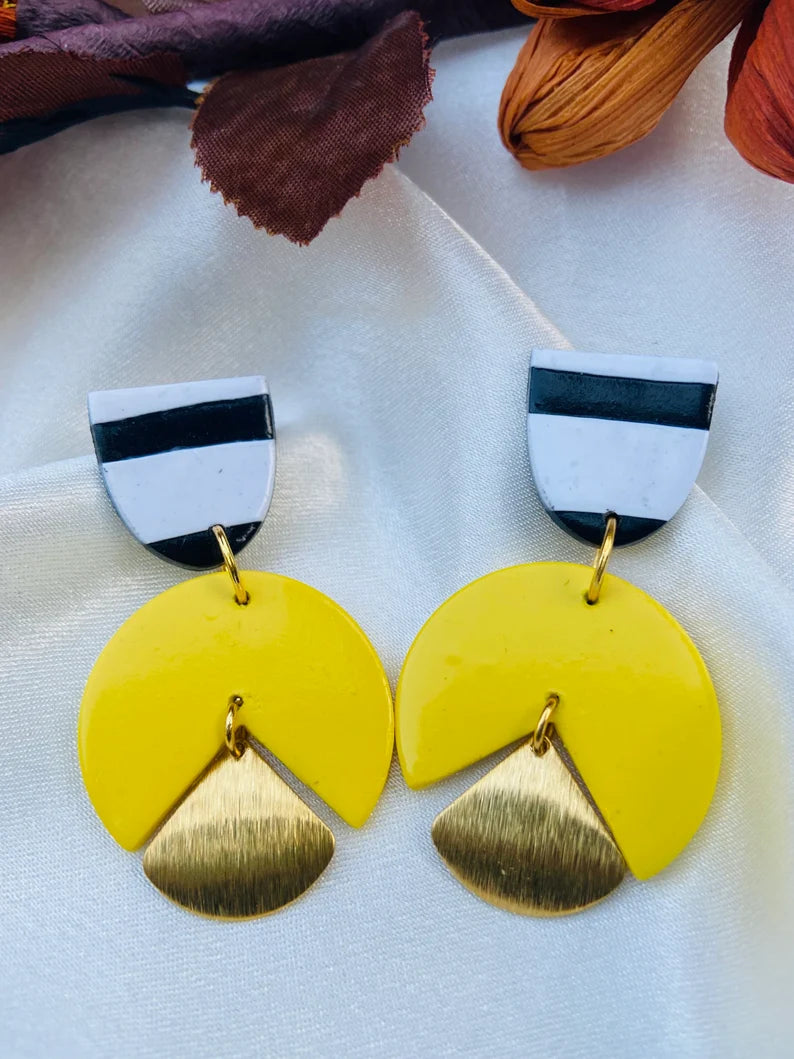 Handmade Polymer Clay Dangle Earrings - Dreamal Dezignz