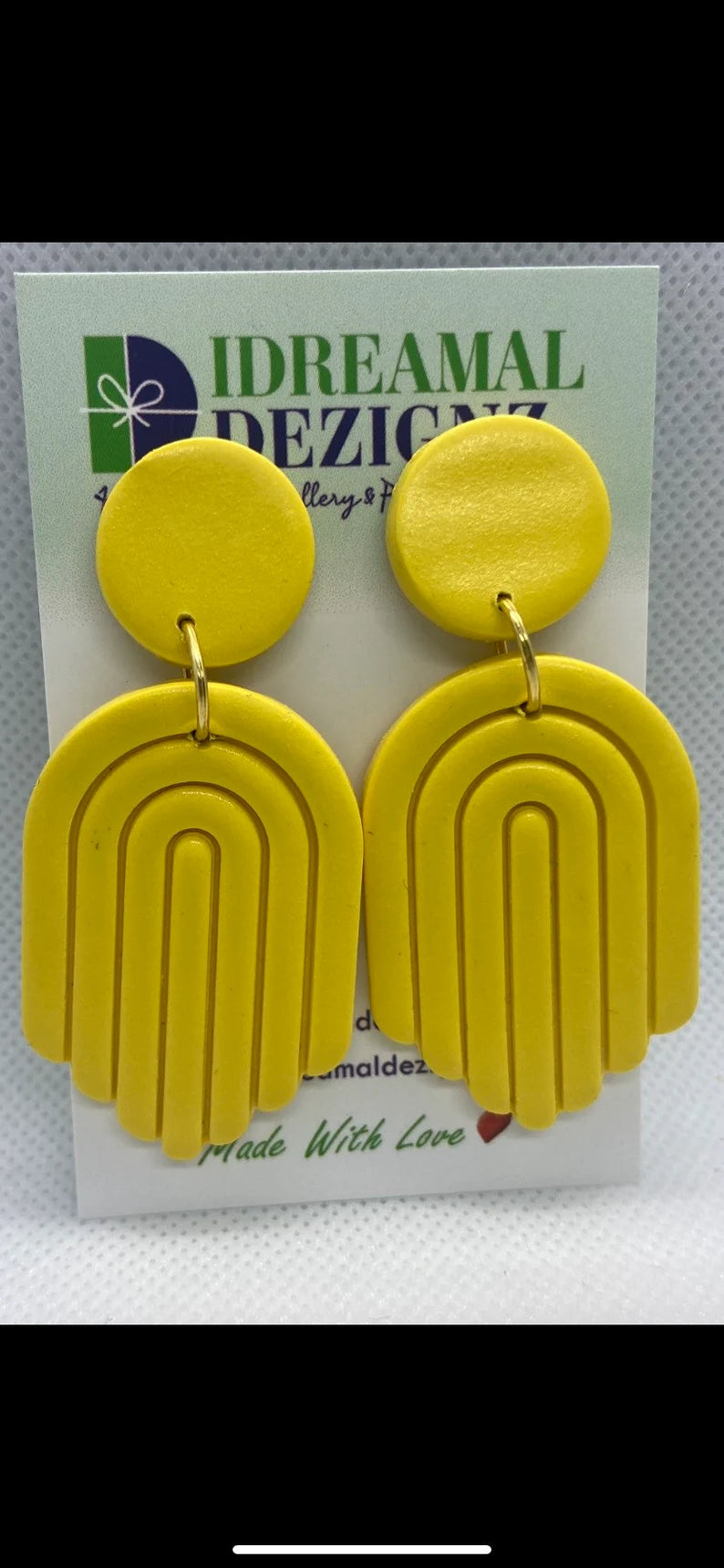 Handmade Polymer clay earring - Dreamal Dezignz