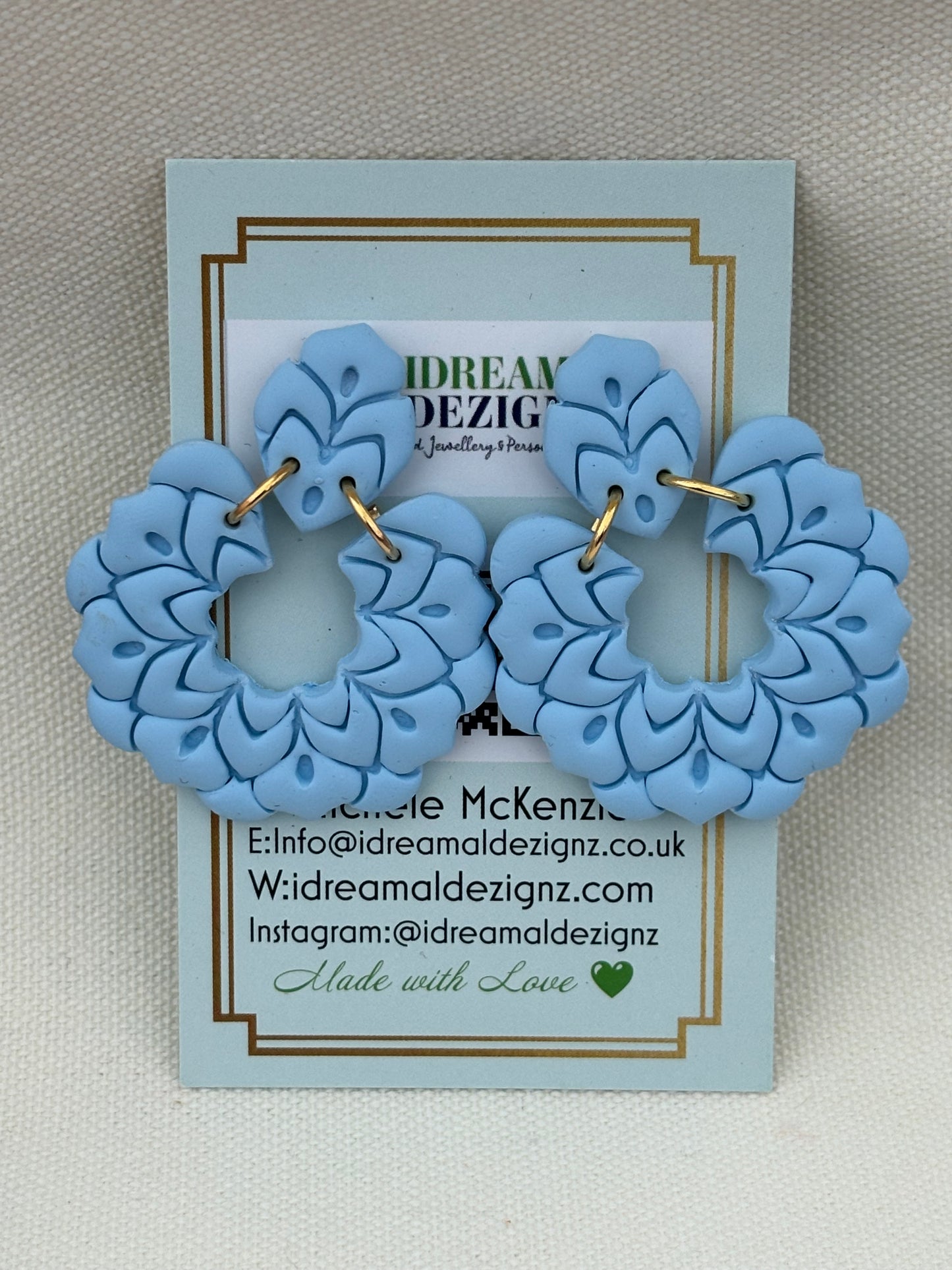 Polymer Clay Blossom earring