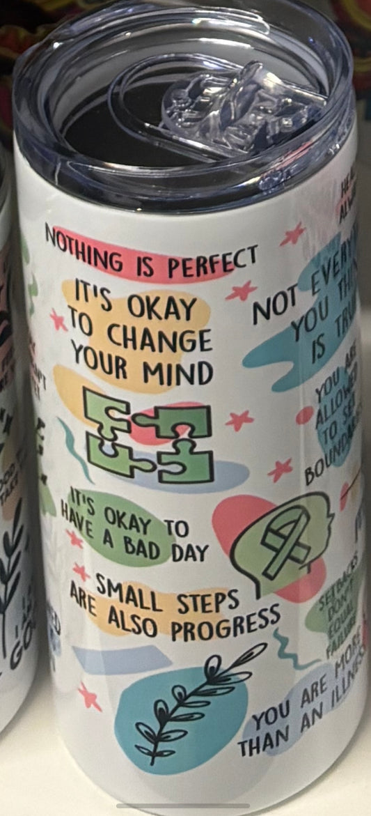16oz Mental Health water bottle