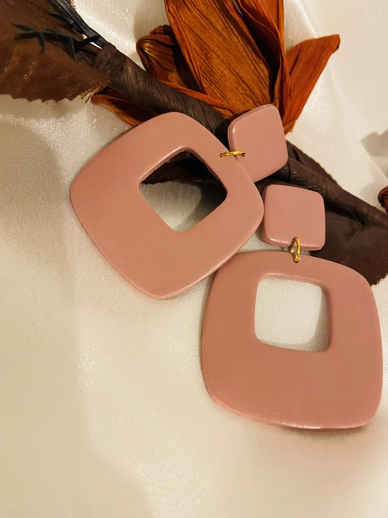 Handmade/Polymer Clay Statement Earring - Dreamal Dezignz