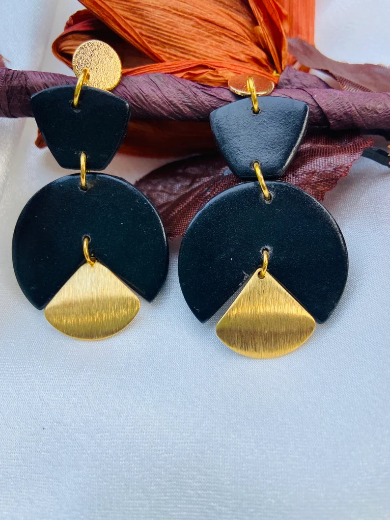 Handmade Polymer Clay Dangle Earrings - Dreamal Dezignz