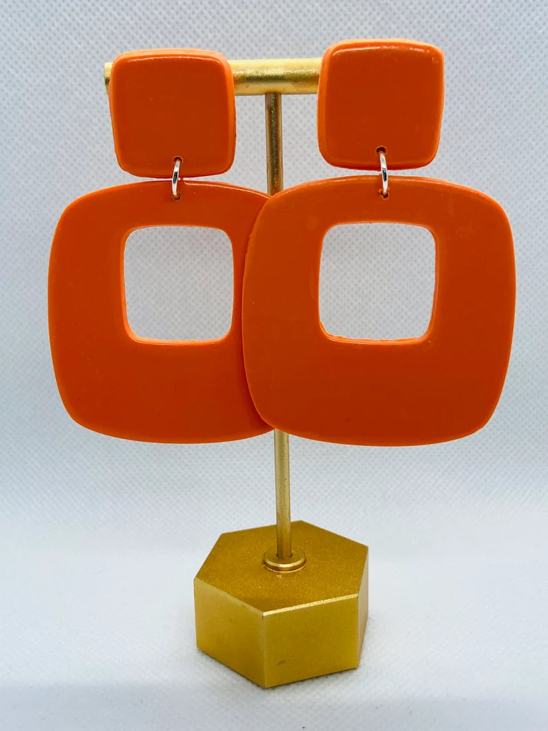 Handmade/Polymer Clay Statement Earring - Dreamal Dezignz