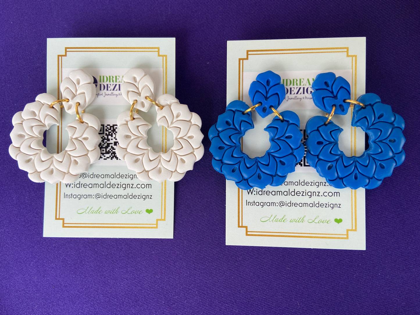 Polymer Clay Blossom earring