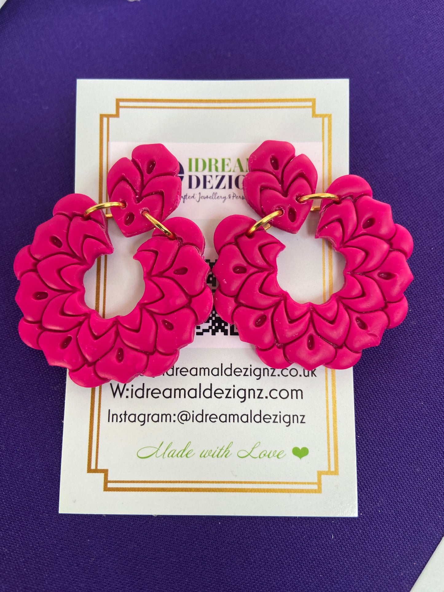 Polymer Clay Blossom earring